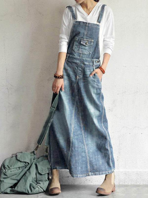 CM | Vestido vaquero casual tipo mono