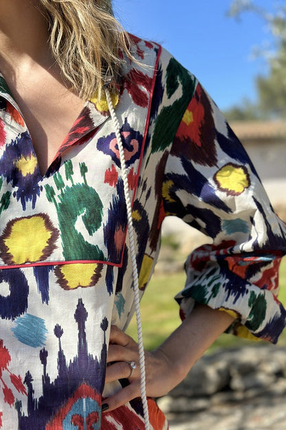 CM | JAYA Maxi vestido con dobladillo suelto y abertura