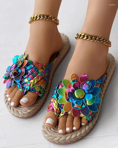 CM | Sandalias de moda con flores