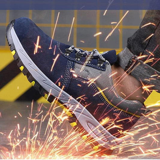 CM | Botas de cuero con puntera de acero y protección de hierro