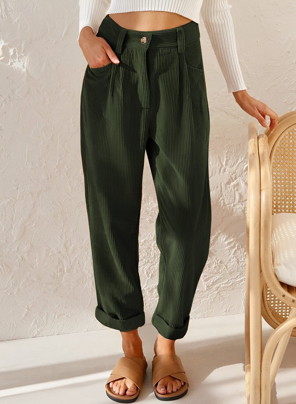 CM | Elegantes pantalones de pana
