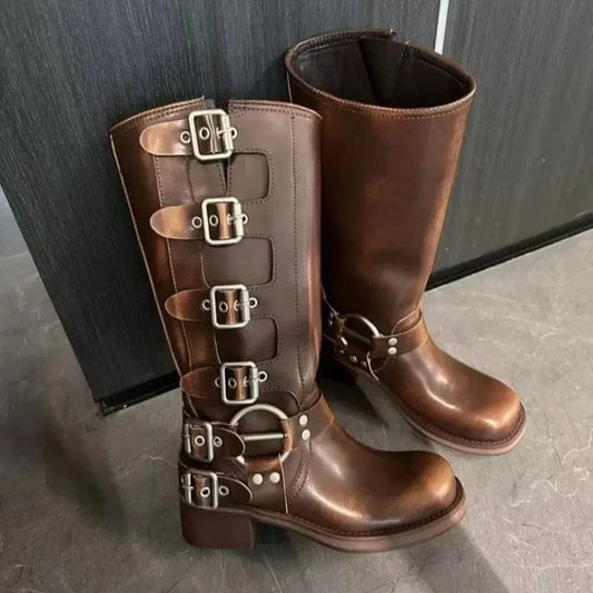 CM | Botas de piel vintage