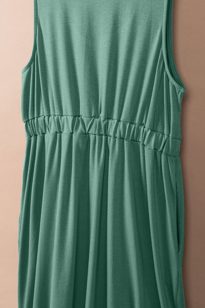 CM | Vestido corto sin mangas con botones