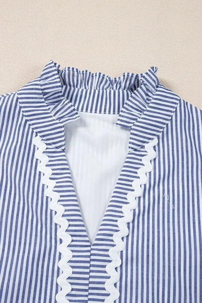 CM | Stripe Mini vestido sin mangas y con escote de pico