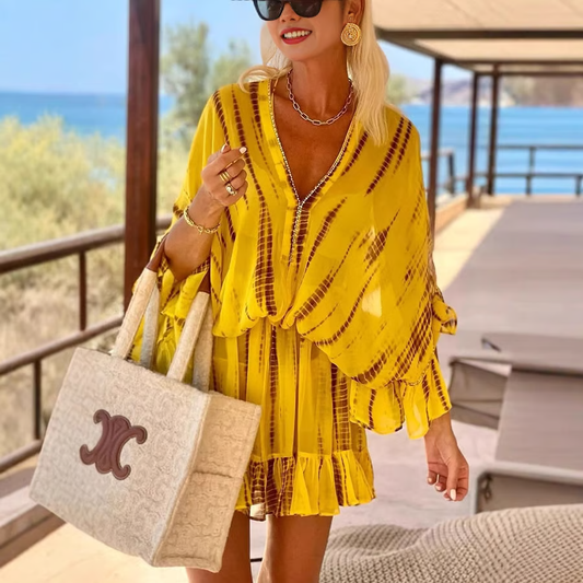 CM | Vestido corto fluido bohemio