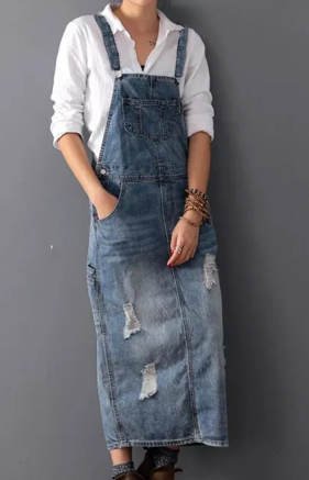 CM | Vestido vaquero casual tipo mono