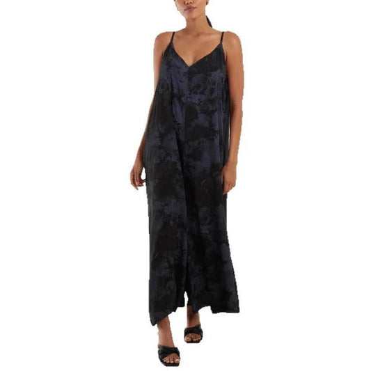 CM | Maxivestido de mujer - Corte vaporoso - Escote en pico - Tirantes ajustables - Mezcla transpirable