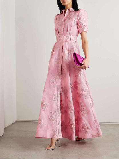 CM | Vestido corto con mangas abullonadas y estampado floral