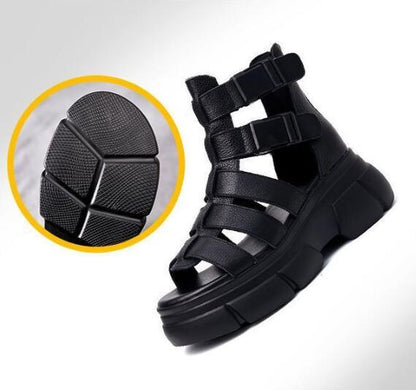 CM | Sandalias gladiadoras gruesas con múltiples tiras
