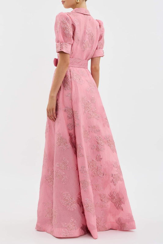 CM | Vestido corto con mangas abullonadas y estampado floral