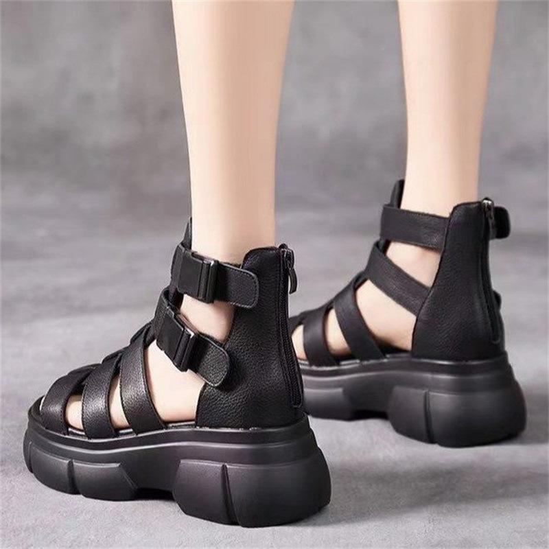 CM | Sandalias gladiadoras gruesas con múltiples tiras