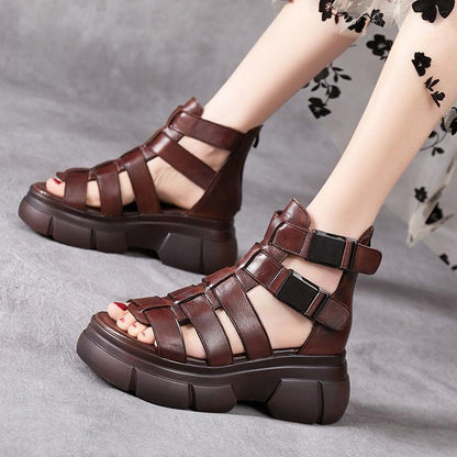 CM | Sandalias gladiadoras gruesas con múltiples tiras