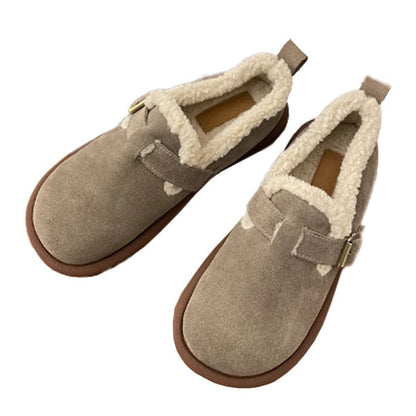 CM | felpa punta redonda slip-on mocasines ortopédicos zapatos