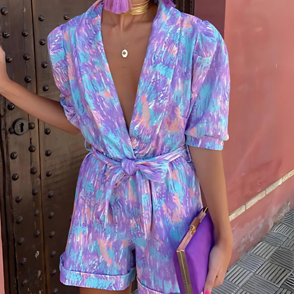 CM | Elegante mono con cuello en V para mujer