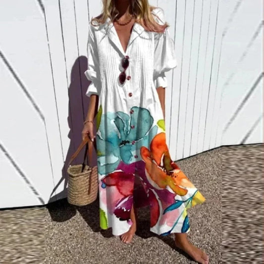 CM | Vestido maxi boho clásico
