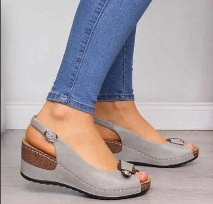 CM | Sandalias con tacón de cuña para mujer
