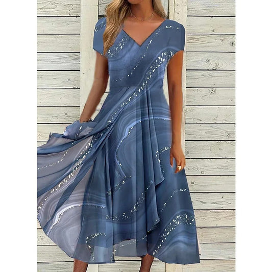 CM | Vestido midi con escote en V