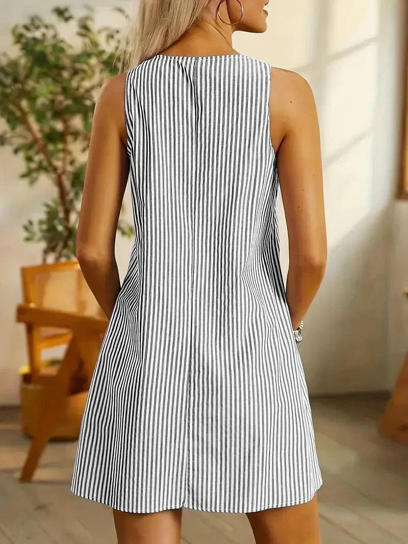 CM | Vestido corto a rayas Maritime chic para el verano