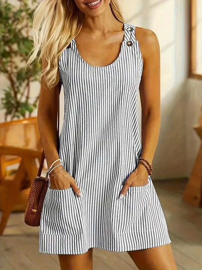 CM | Vestido corto a rayas Maritime chic para el verano