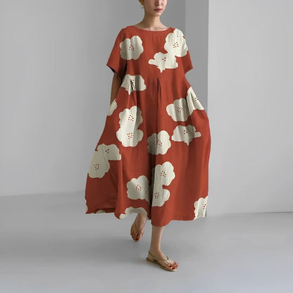 CM | maxi vestido de verano estilo boho con estampado floral para mujer