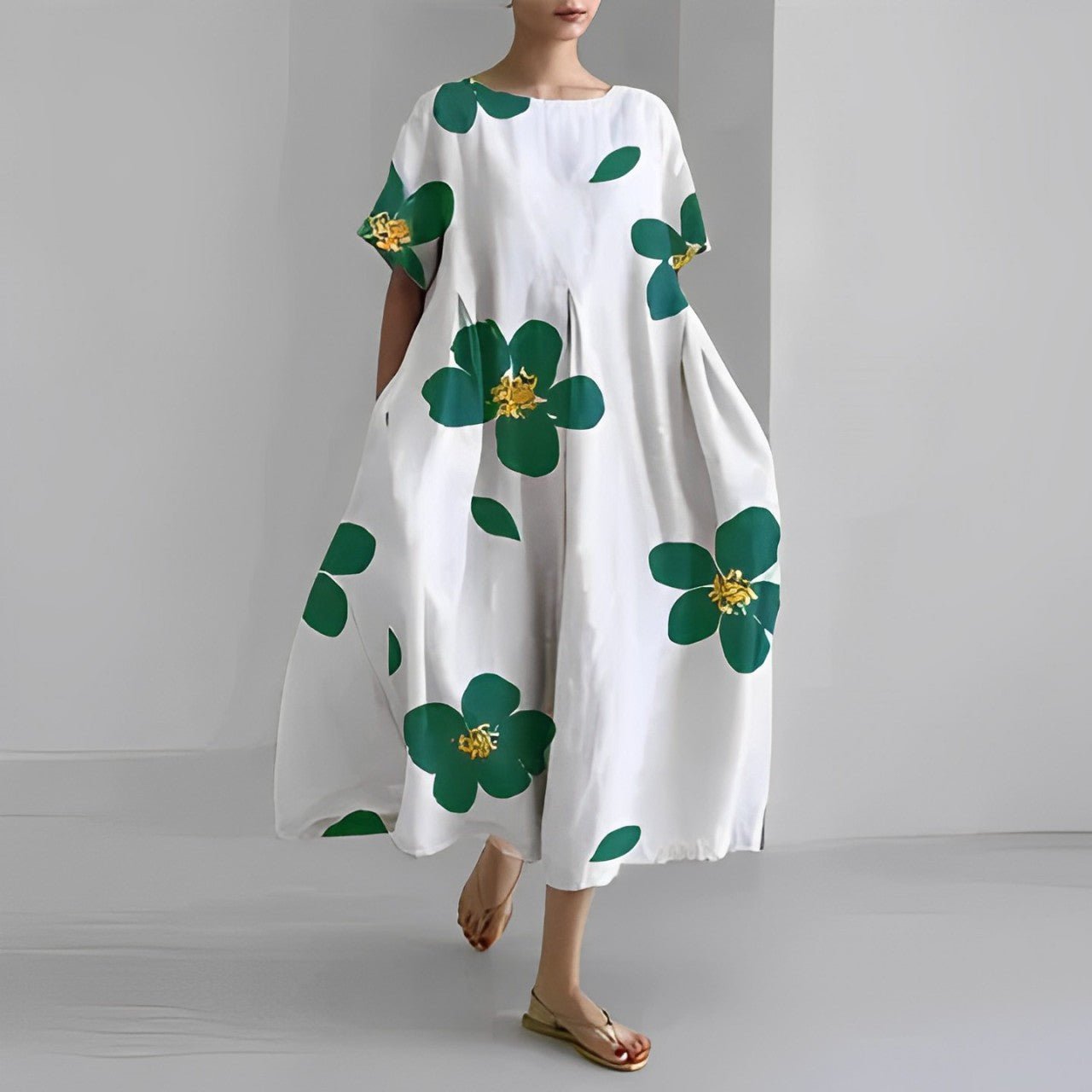 CM | maxi vestido de verano estilo boho con estampado floral para mujer