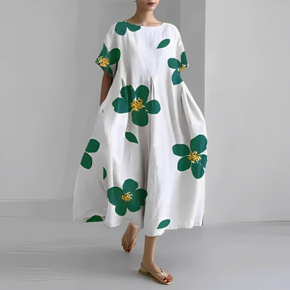 CM | maxi vestido de verano estilo boho con estampado floral para mujer