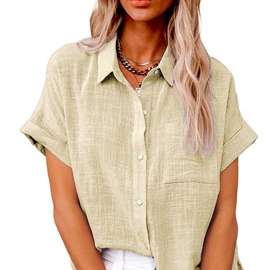 CM | Blusa informal de manga corta