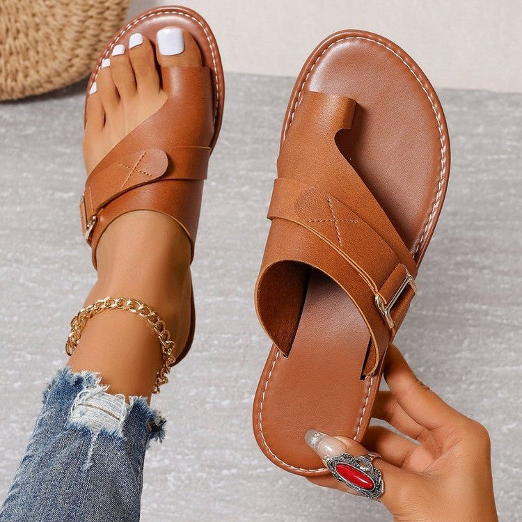 CM | Sandalias de lujo de piel ortopédica