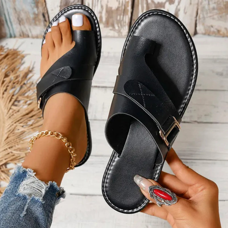 CM | Sandalias de lujo de piel ortopédica