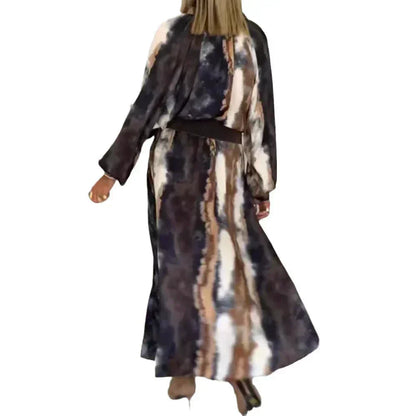 CM | Tie & Dye Elegante Vestido Largo