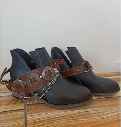 CM | Zapatos Chunky Tacón Medio Vintage
