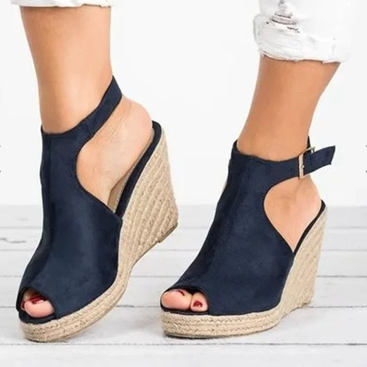 CM | Sandalias de cuña boho