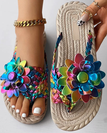 CM | Sandalias de moda con flores