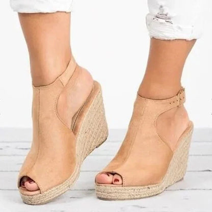 CM | Sandalias de cuña boho