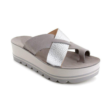 CM | Elegantes sandalias de plataforma con tiras cruzadas