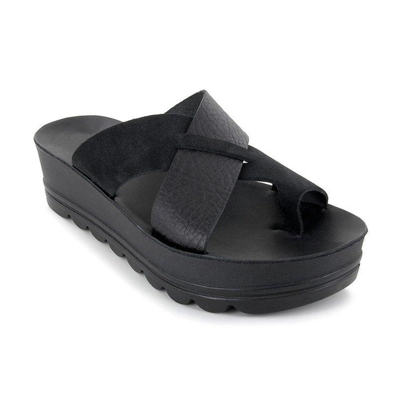 CM | Elegantes sandalias de plataforma con tiras cruzadas