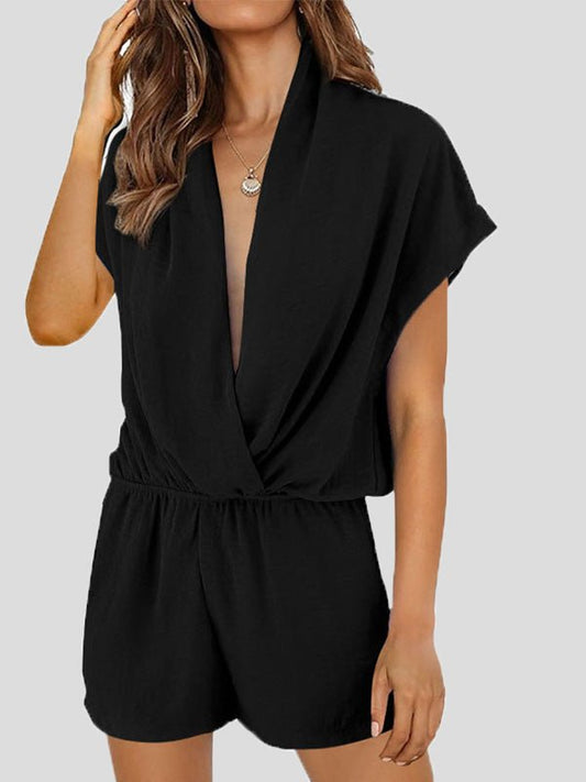CM | Mono casual con bolsillo cruzado y cuello en V profundo